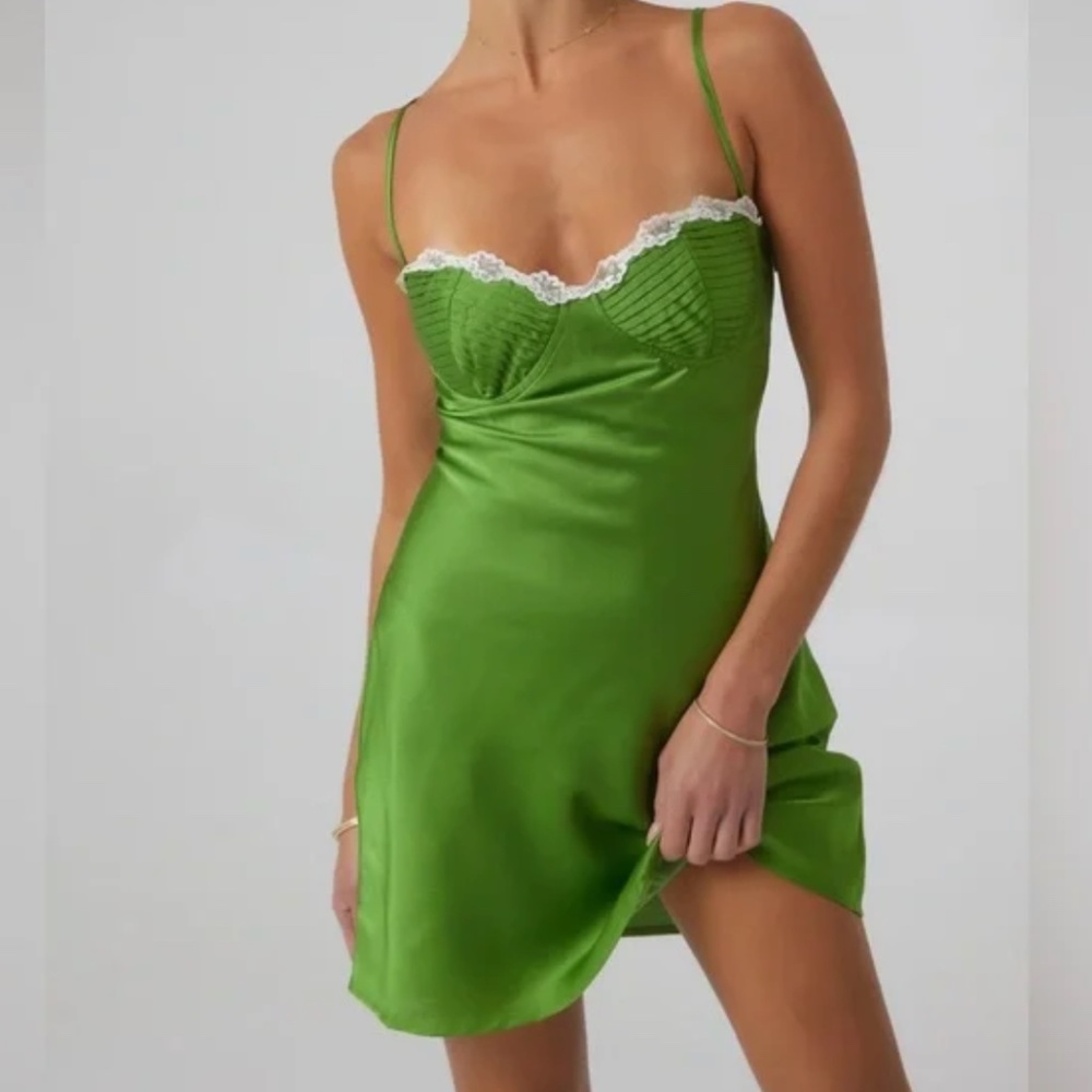 RESA Mini Dress - Green - Size Small